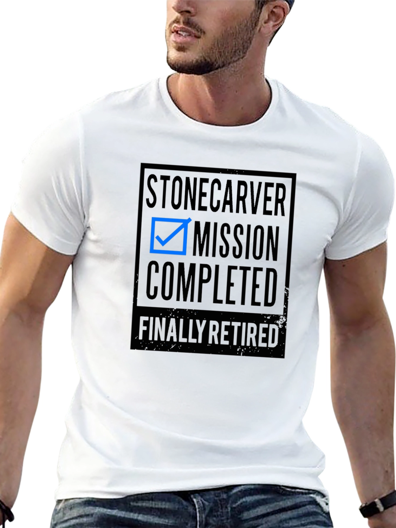 Stonecarver Mission Completed Retirement T-Shirt