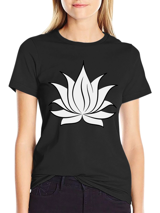 Lotus Flower Graphic T-Shirt - Soft Cotton Blend