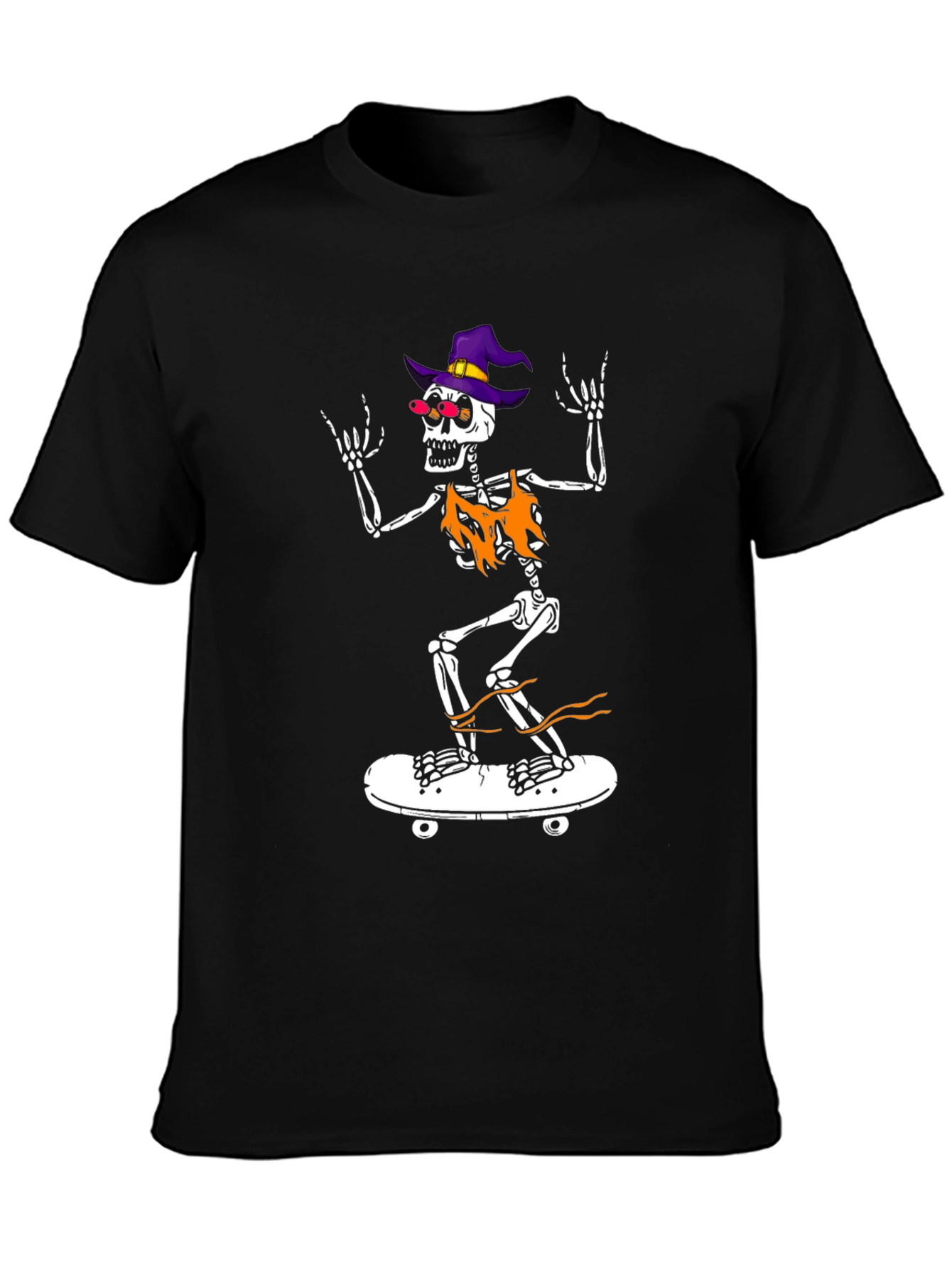 Cool Skeleton Skateboard T-Shirt