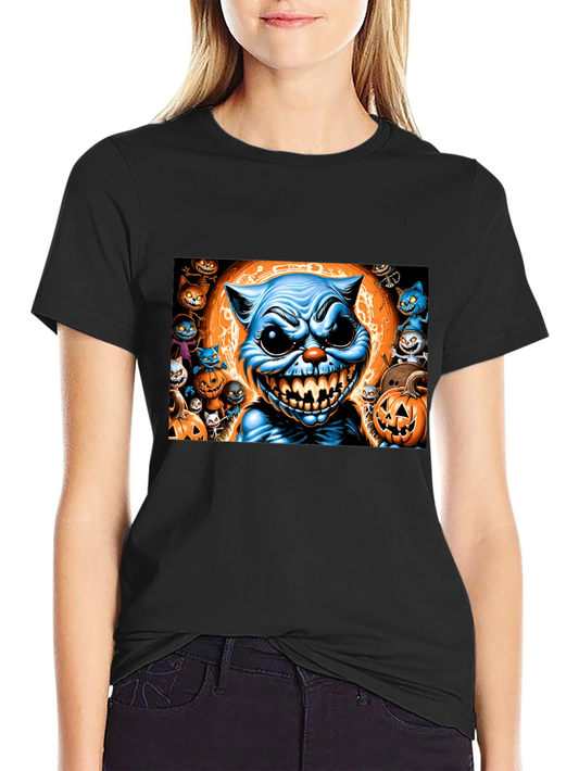 Halloween Cat Graphic Tee