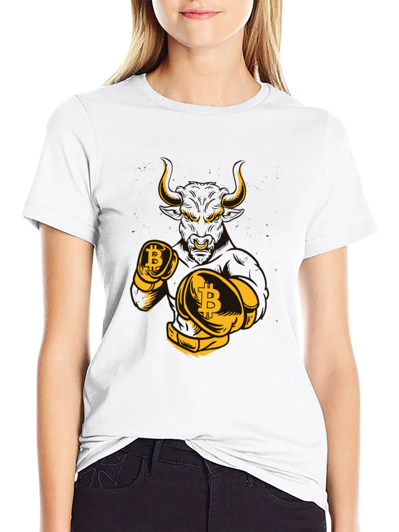 Bitcoin Bull Boxer T-Shirt - Crypto Currency