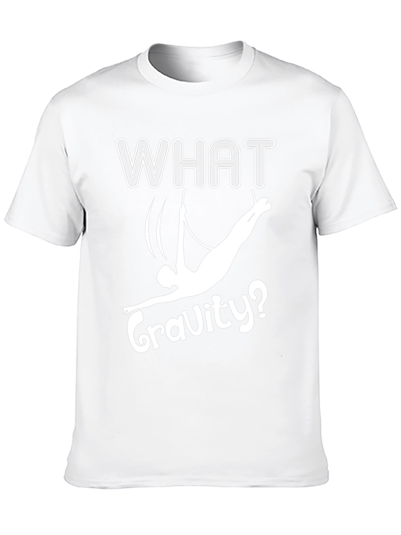 What Gravity? Aerial Acrobat T-Shirt - Black Cotton Tee