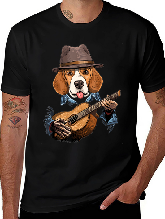 Dog Playing Guitar T-Shirt
