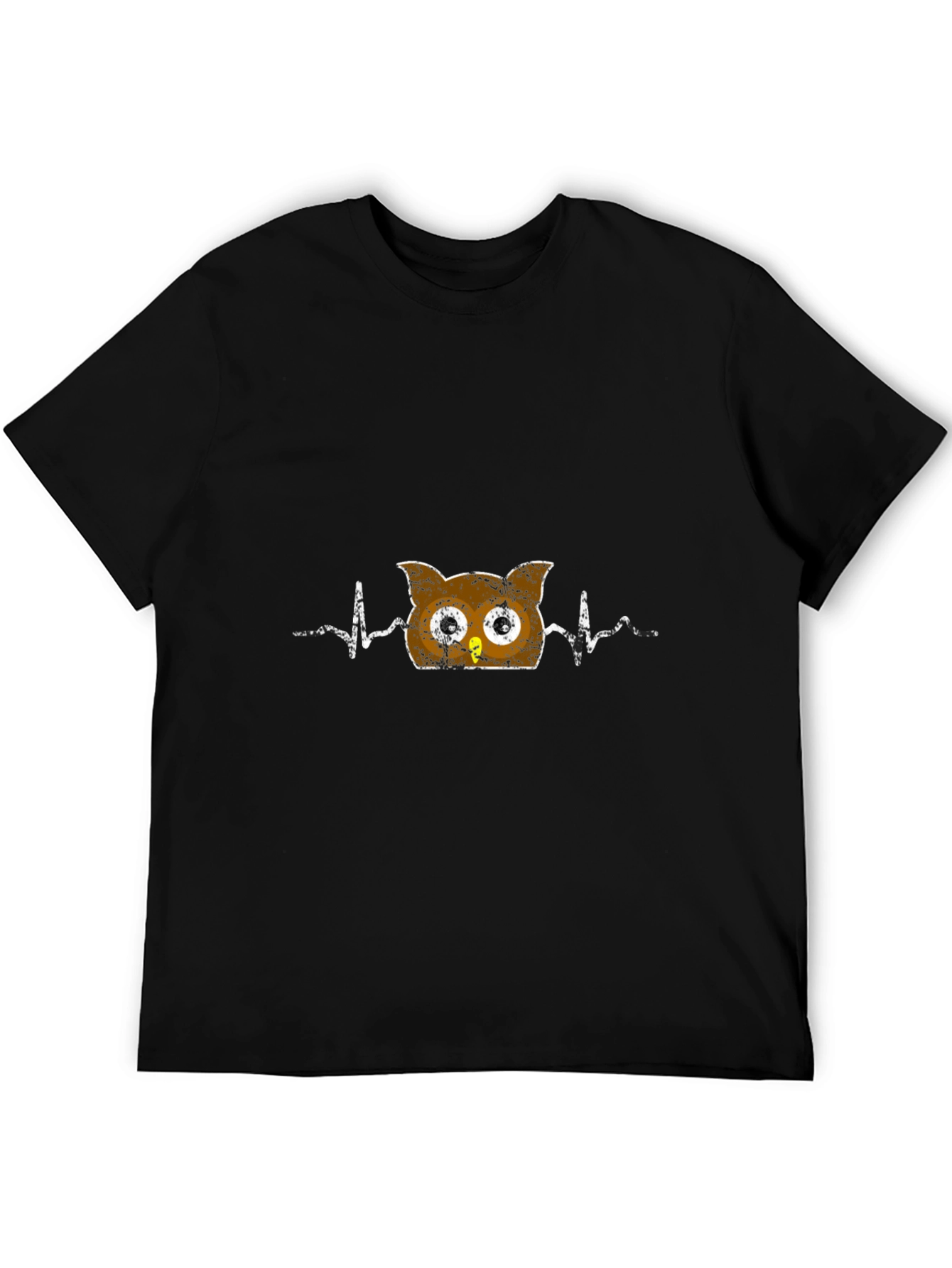 Owl Heartbeat T-Shirt - Fun Animal Graphic Tee