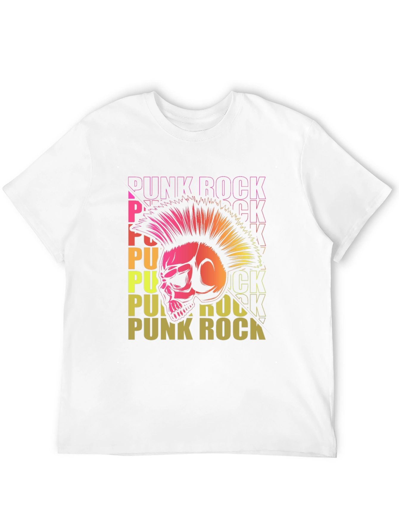 Punk Rock Skull T-Shirt - Edgy Graphic Tee