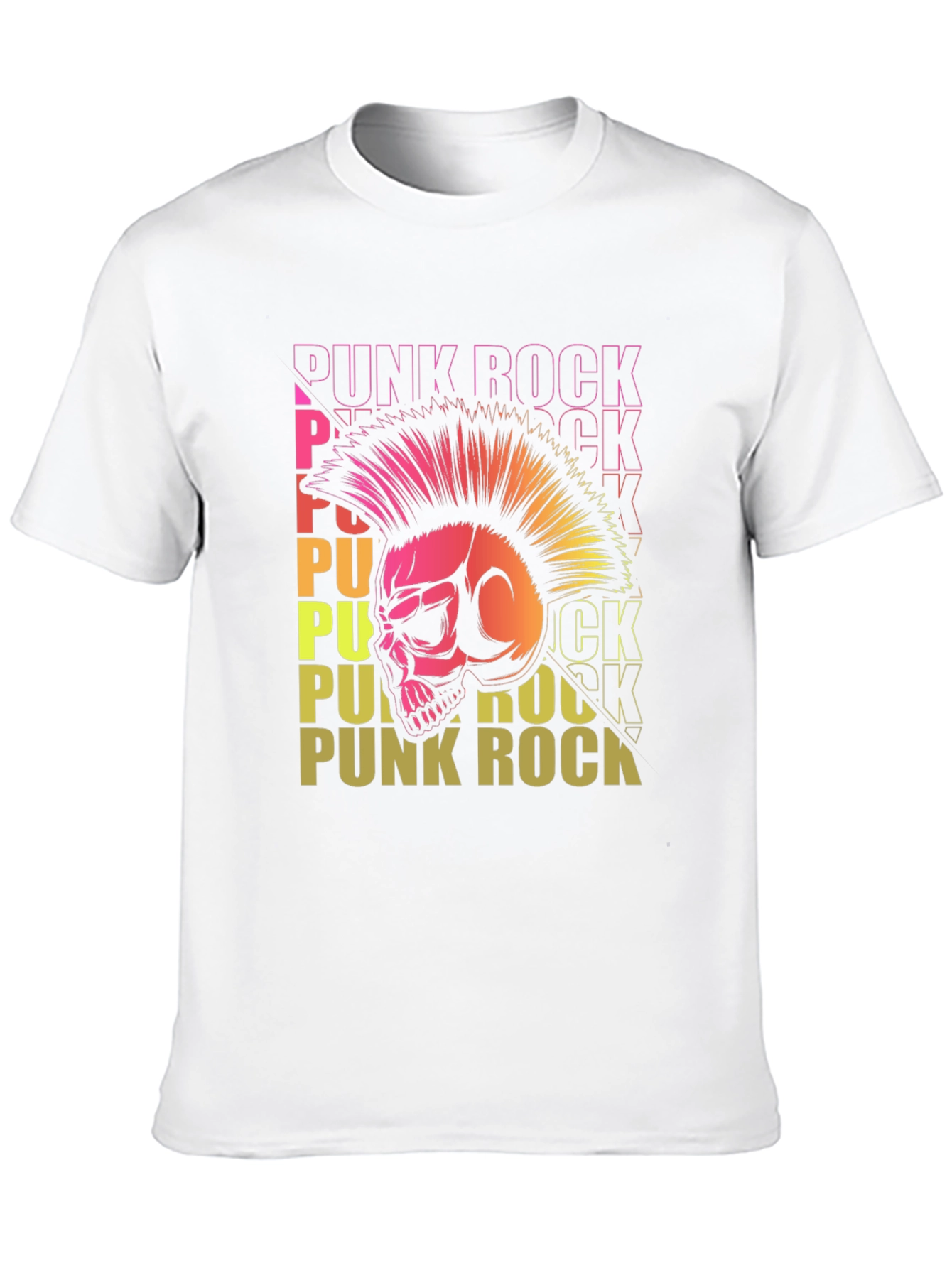 Punk Rock Skull T-Shirt - Edgy Graphic Tee