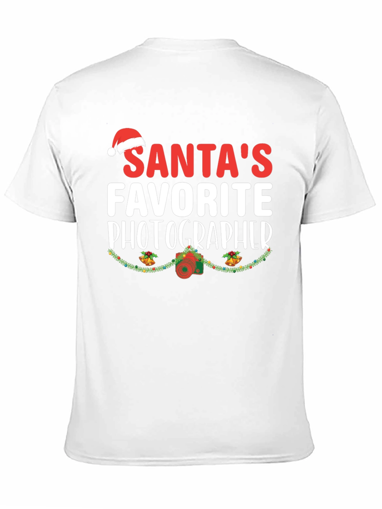 Santas Favorite Photographer Christmas T-Shirt