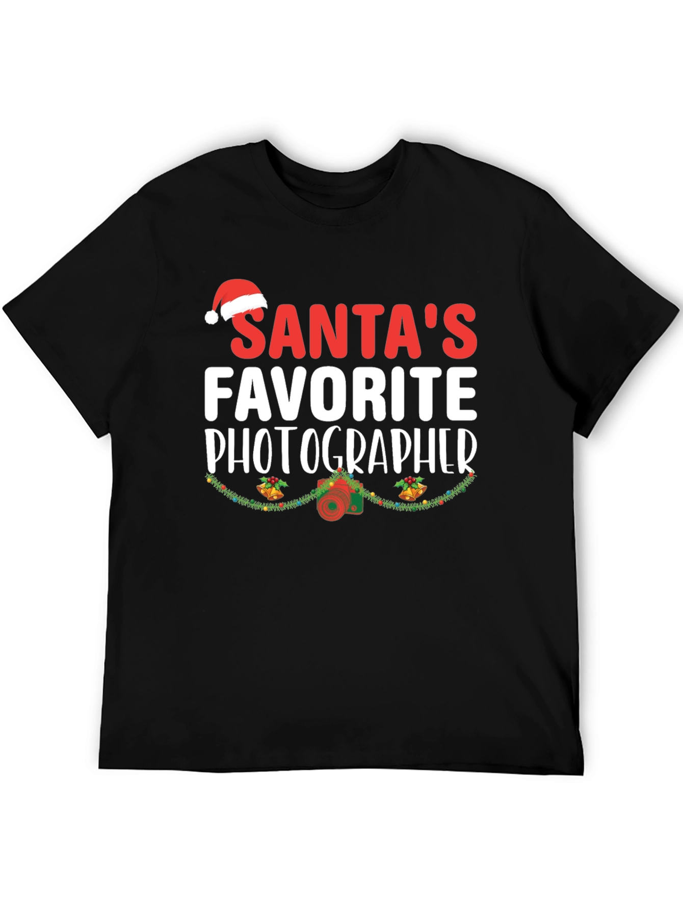 Santas Favorite Photographer Christmas T-Shirt