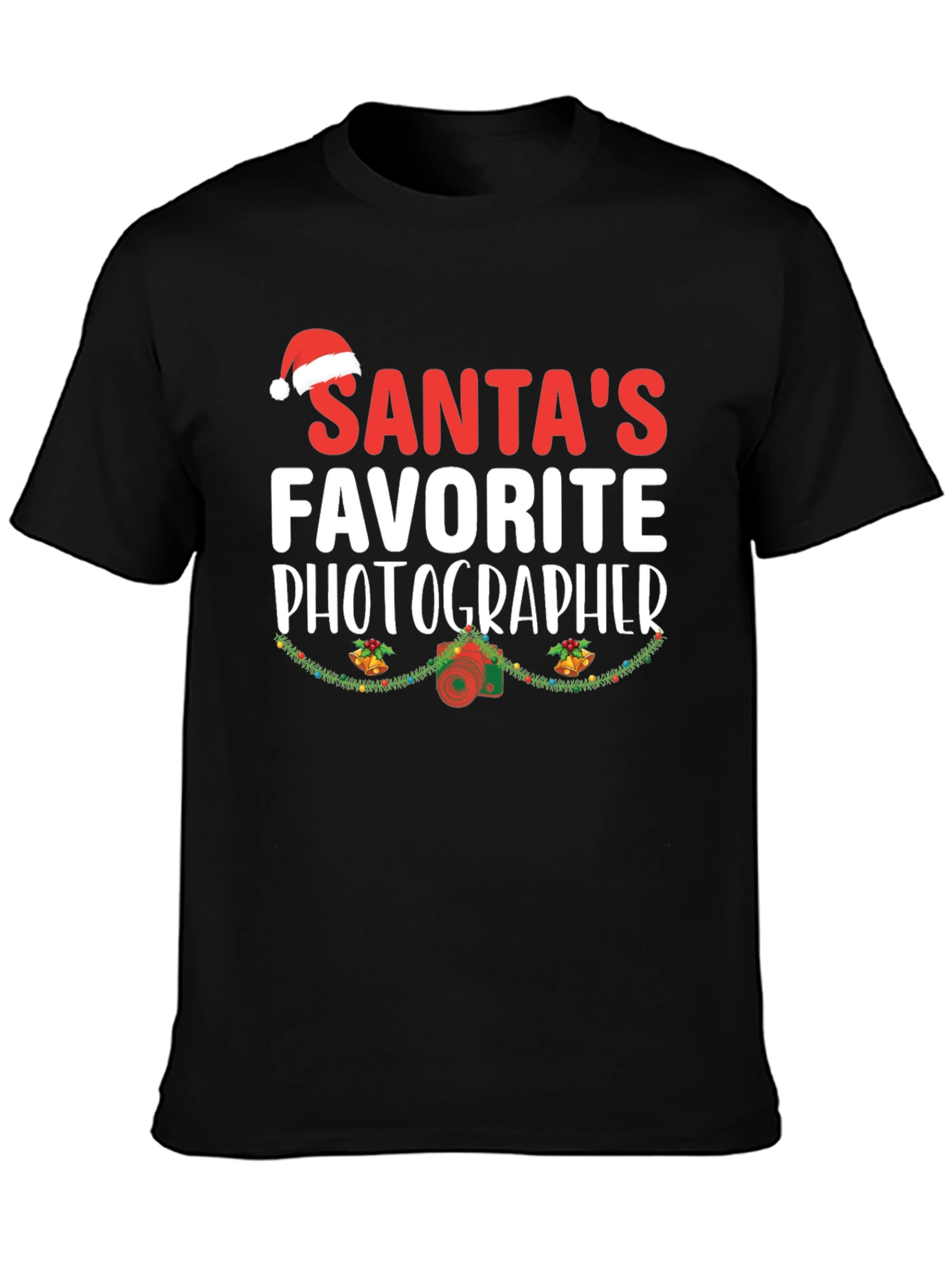 Santas Favorite Photographer Christmas T-Shirt
