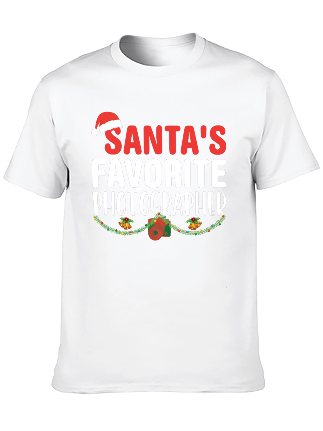 Santas Favorite Photographer Christmas T-Shirt