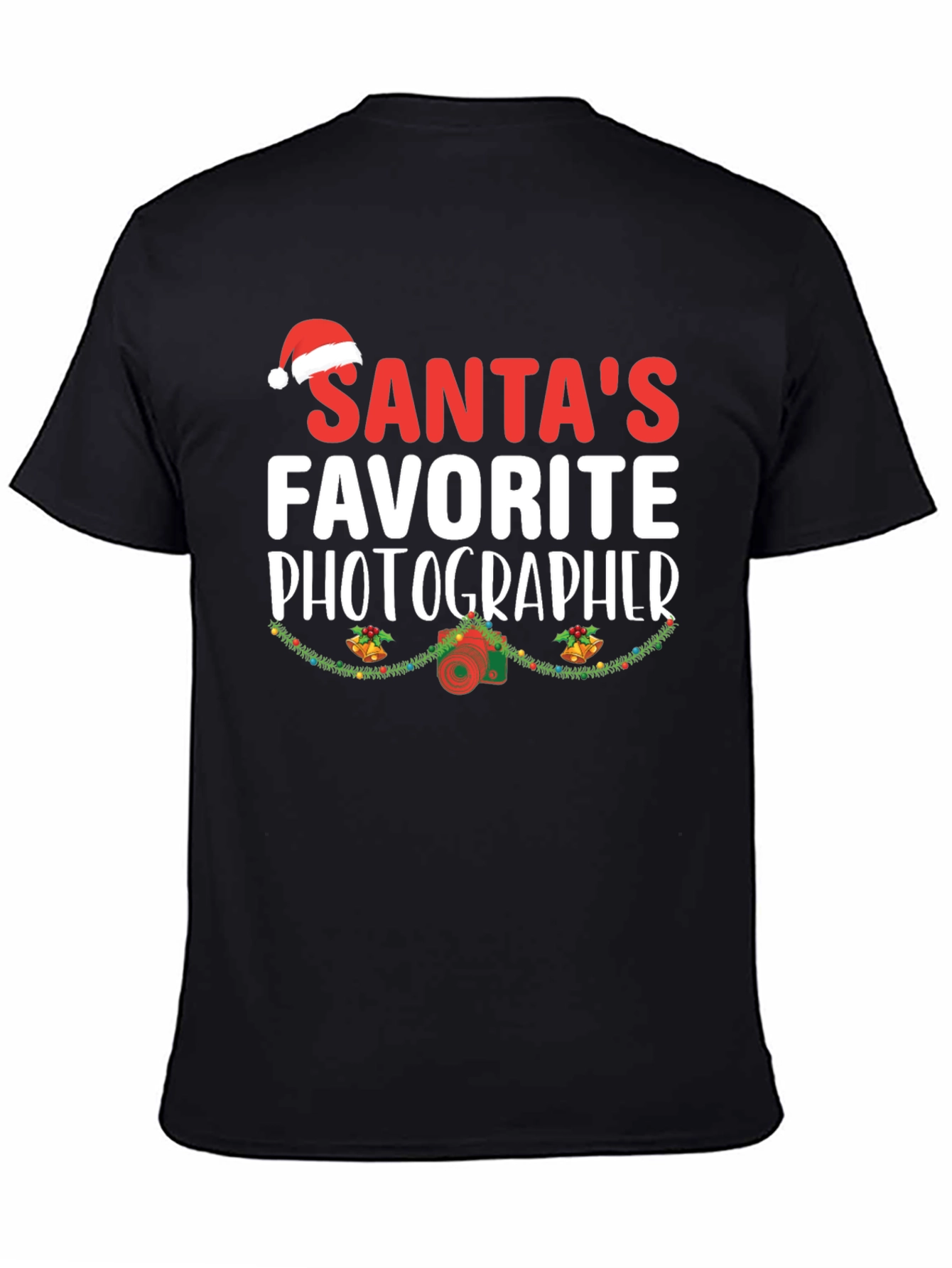 Santas Favorite Photographer Christmas T-Shirt