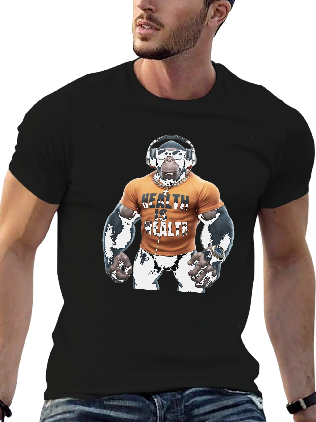 Health is Health Gorilla Graphic T-Shirt