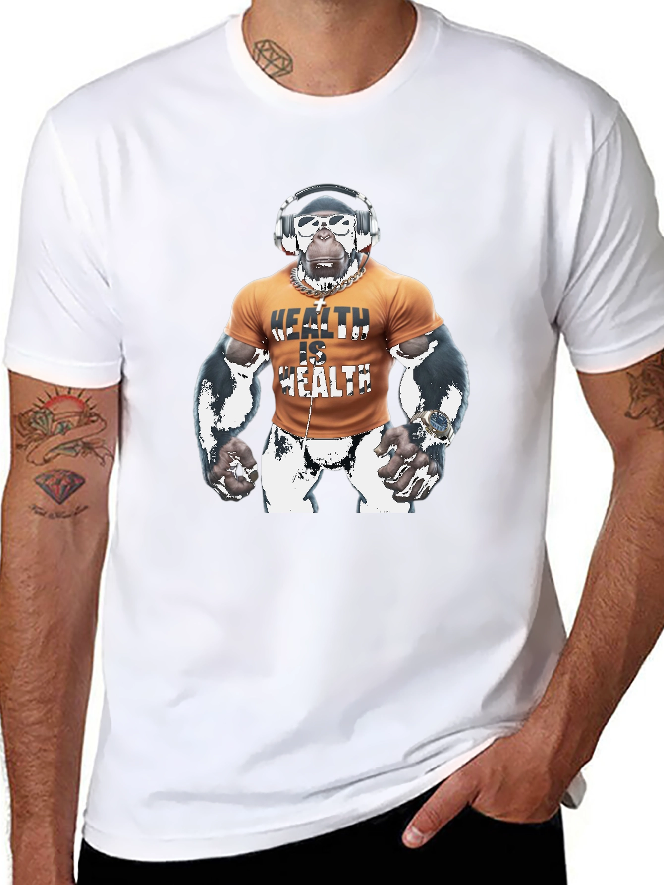 Health is Health Gorilla Graphic T-Shirt