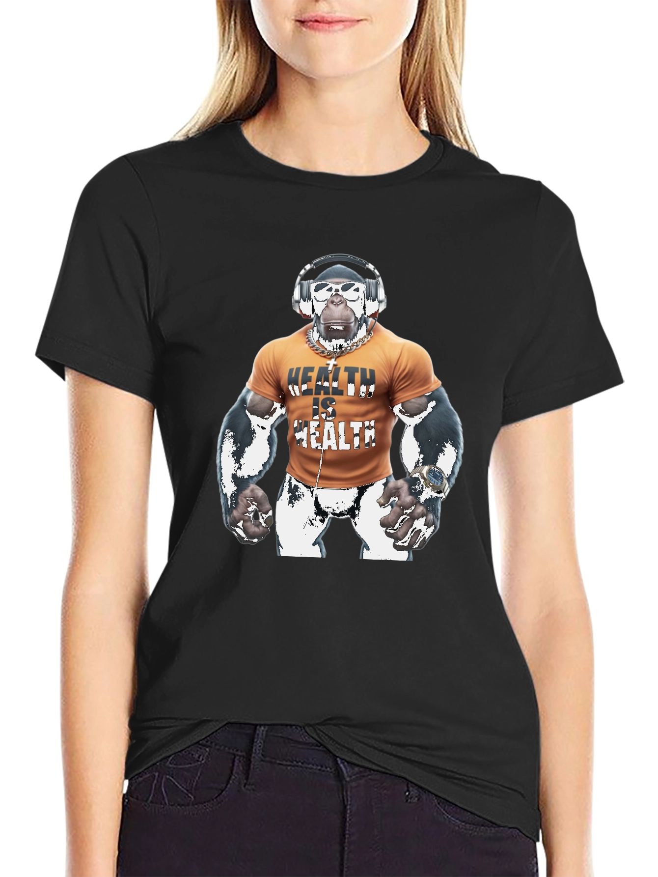Health is Health Gorilla Graphic T-Shirt