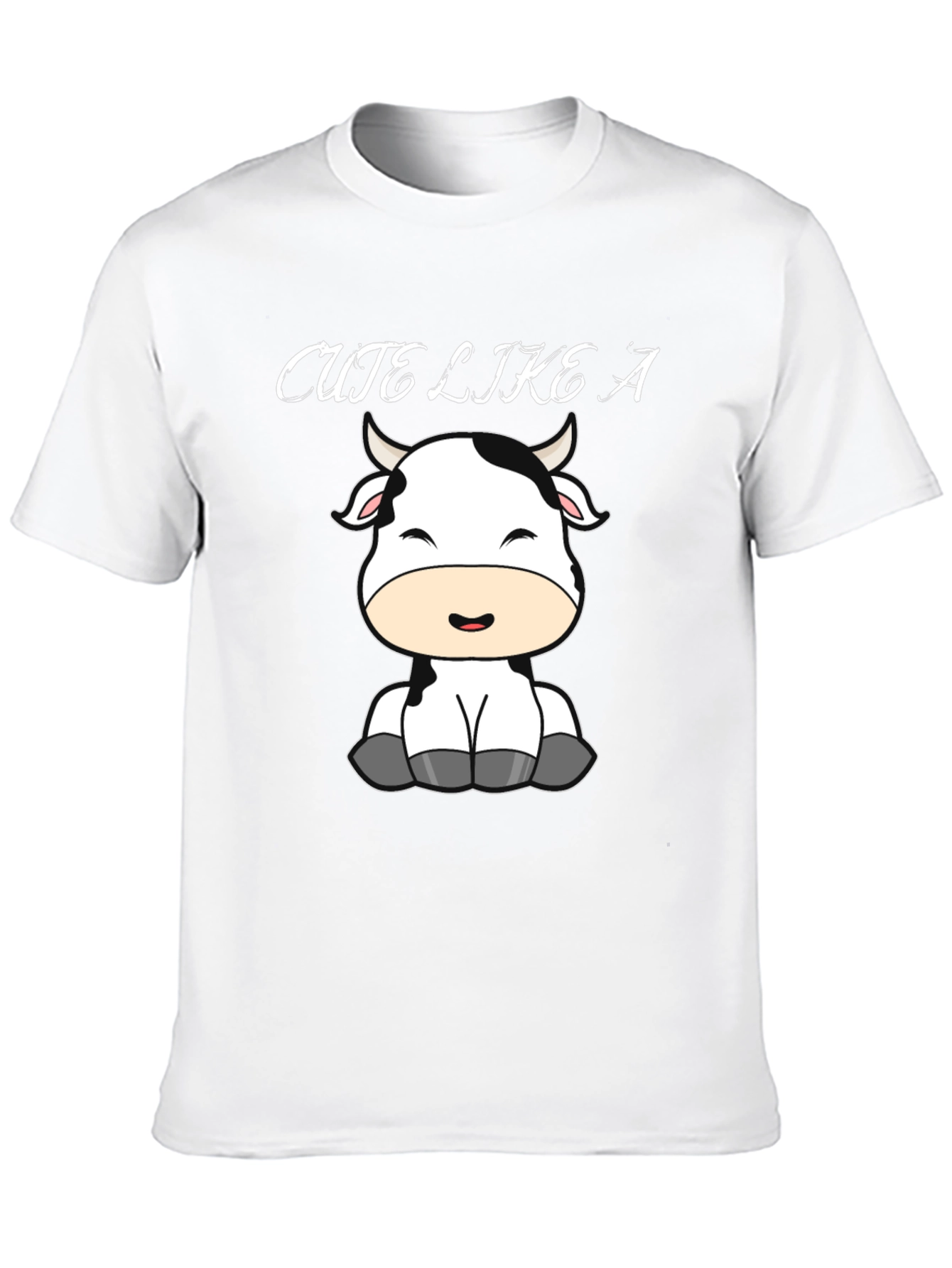 Cute Like a Cow Black T-Shirt