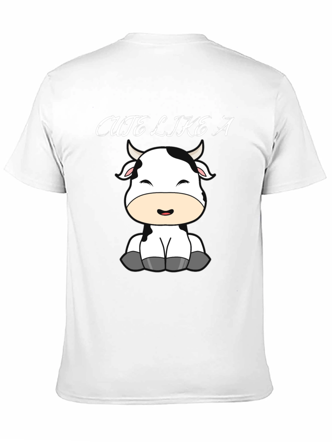 Cute Like a Cow Black T-Shirt