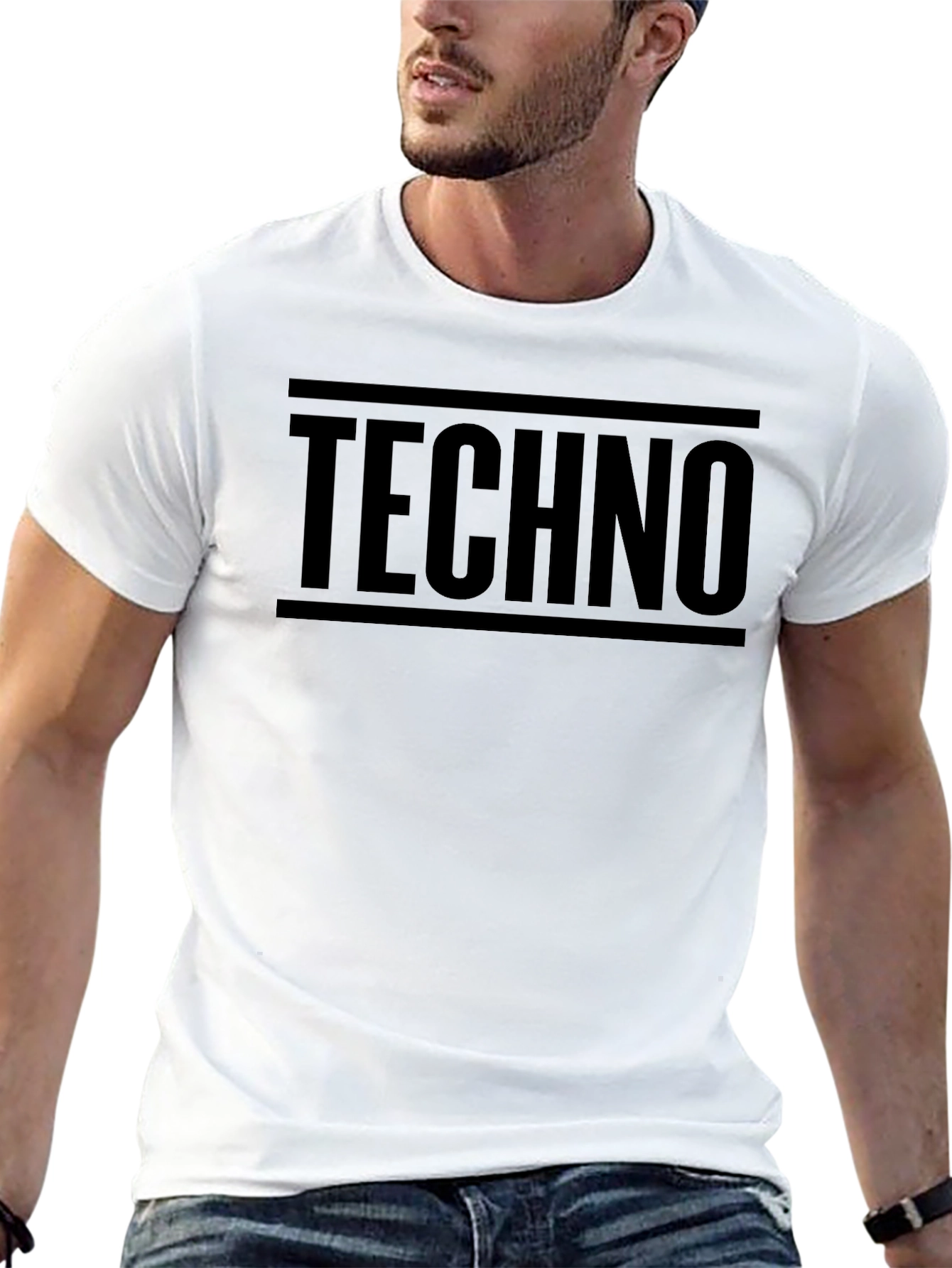 Techno Music T-Shirt - Black Graphic Tee