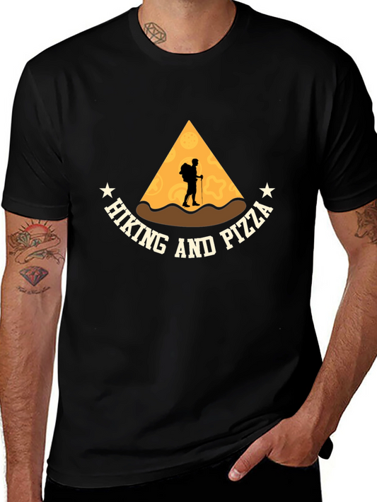 Hiking and Pizza Graphic Tee