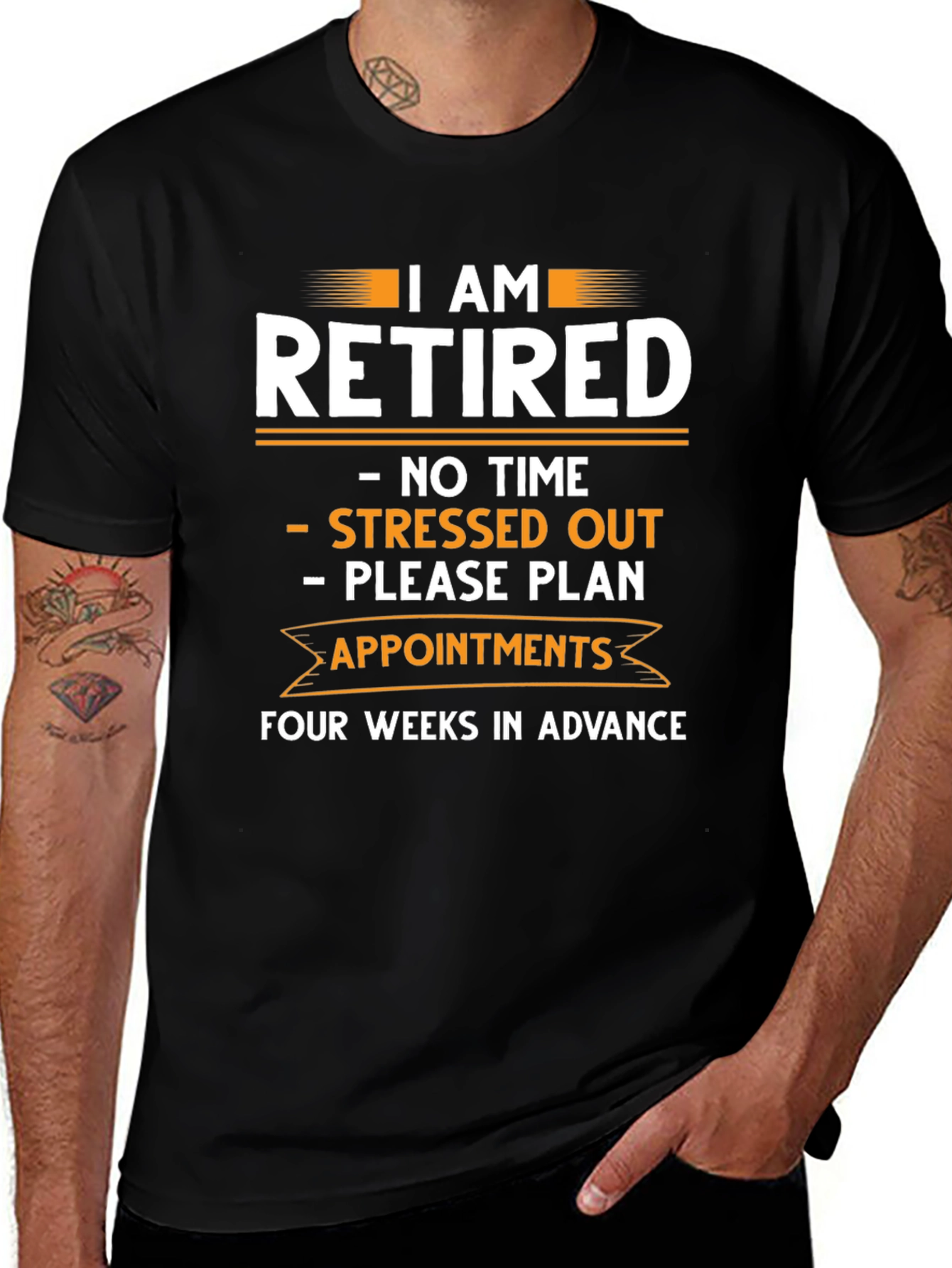 Retired T-Shirt: No Time No Stress Plan Ahead!