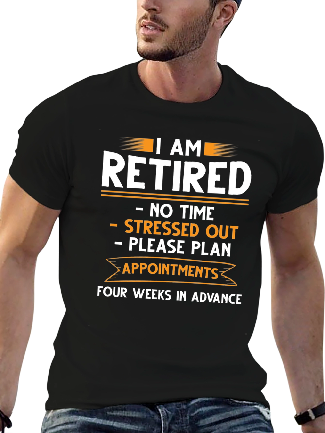 Retired T-Shirt: No Time No Stress Plan Ahead!