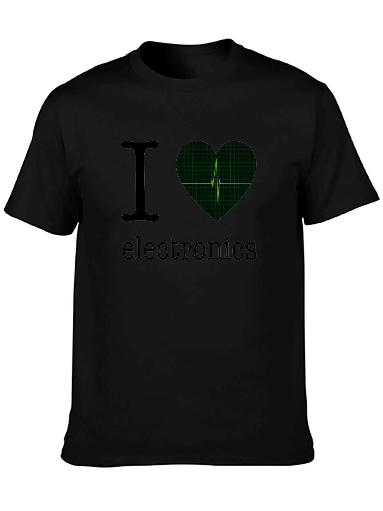 I Heart Electronics T-Shirt - Black