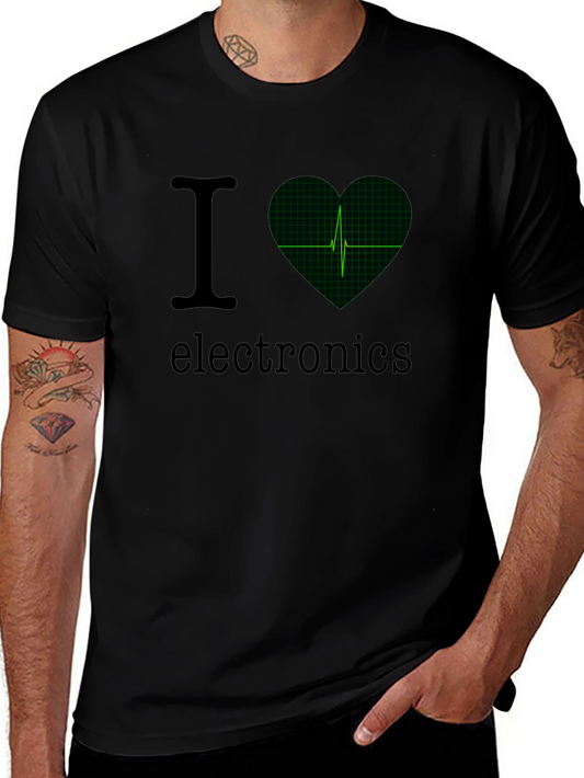 I Heart Electronics T-Shirt - Black