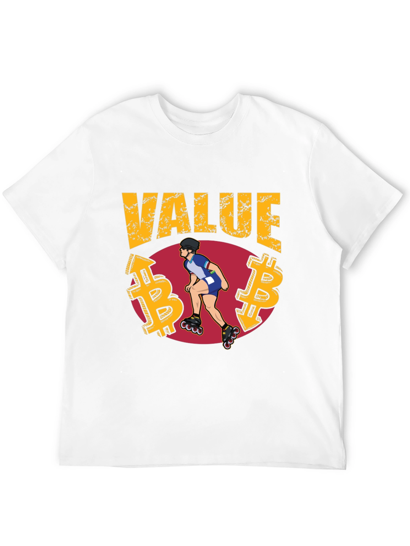 Value Bitcoin Roller Skater T-Shirt