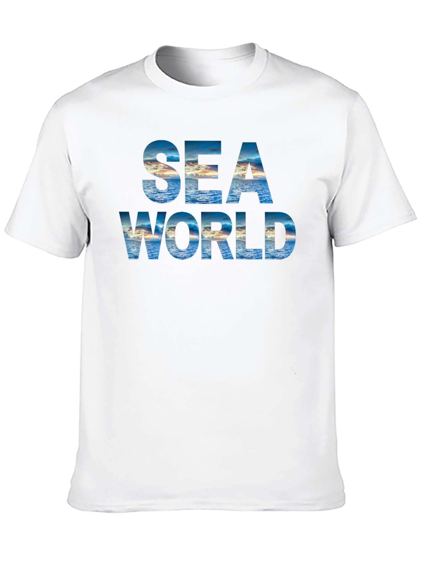 Sea World Graphic Print Black T-Shirt