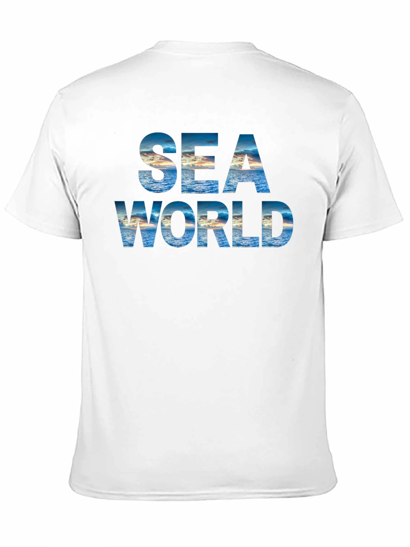 Sea World Graphic Print Black T-Shirt