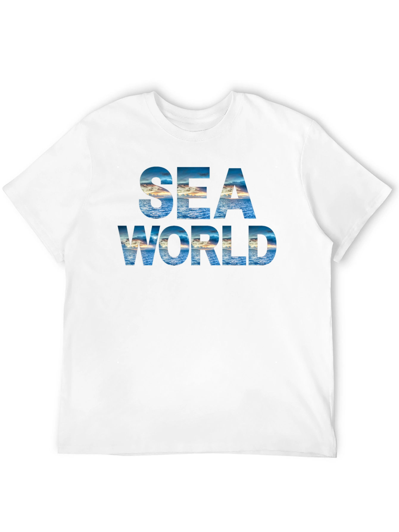 Sea World Graphic Print Black T-Shirt