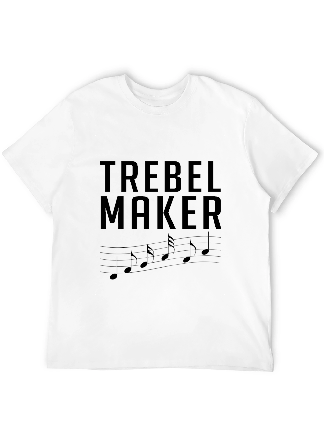 Trebel Maker Music Notes Graphic T-Shirt