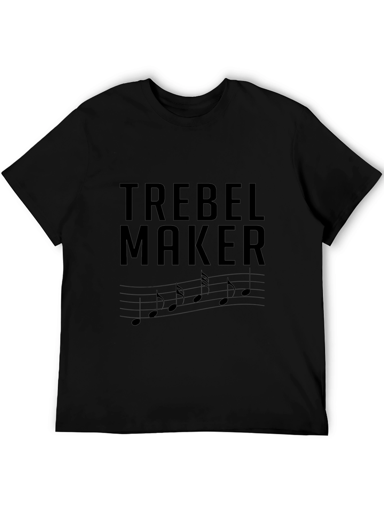 Trebel Maker Music Notes Graphic T-Shirt