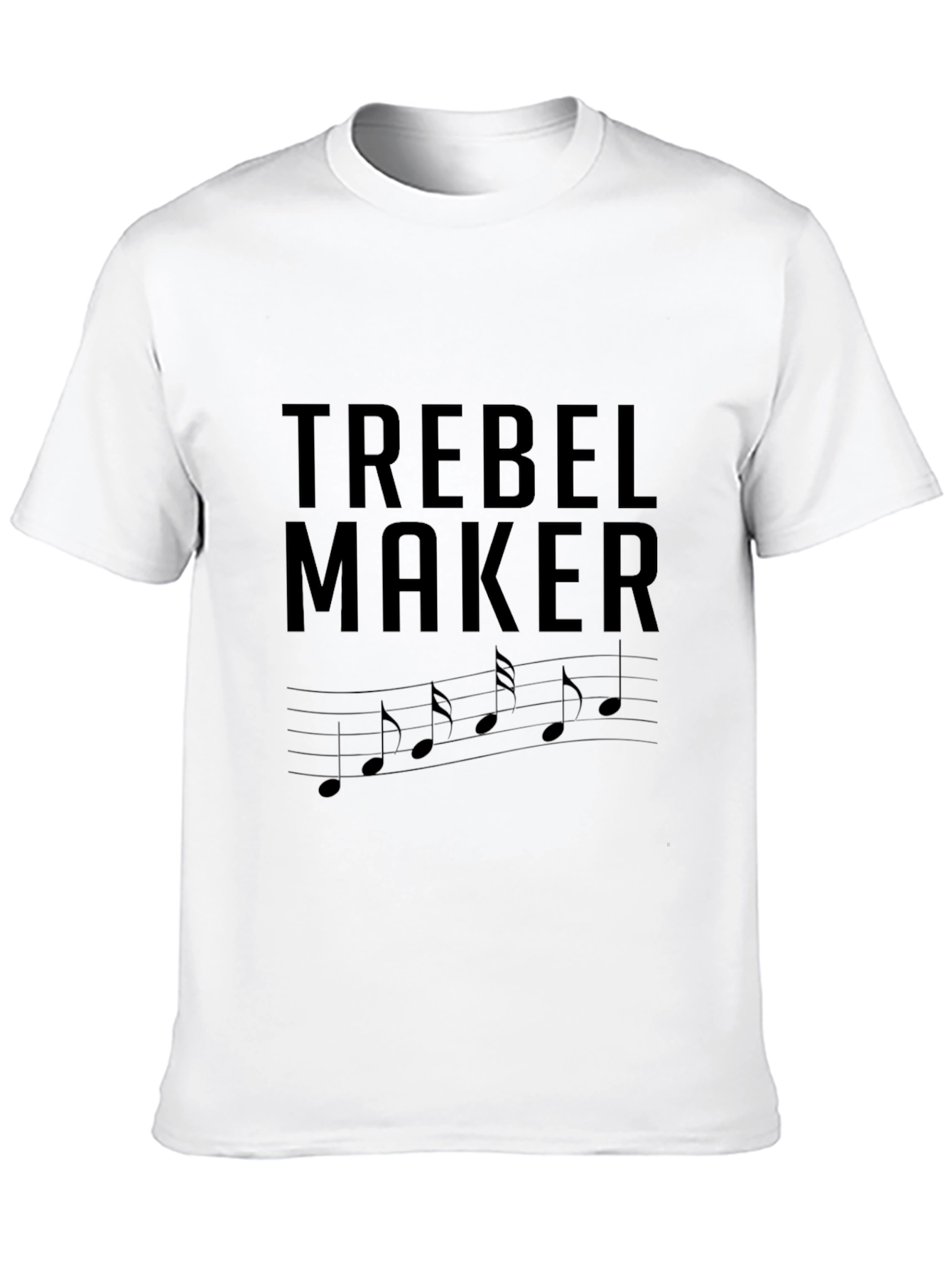 Trebel Maker Music Notes Graphic T-Shirt