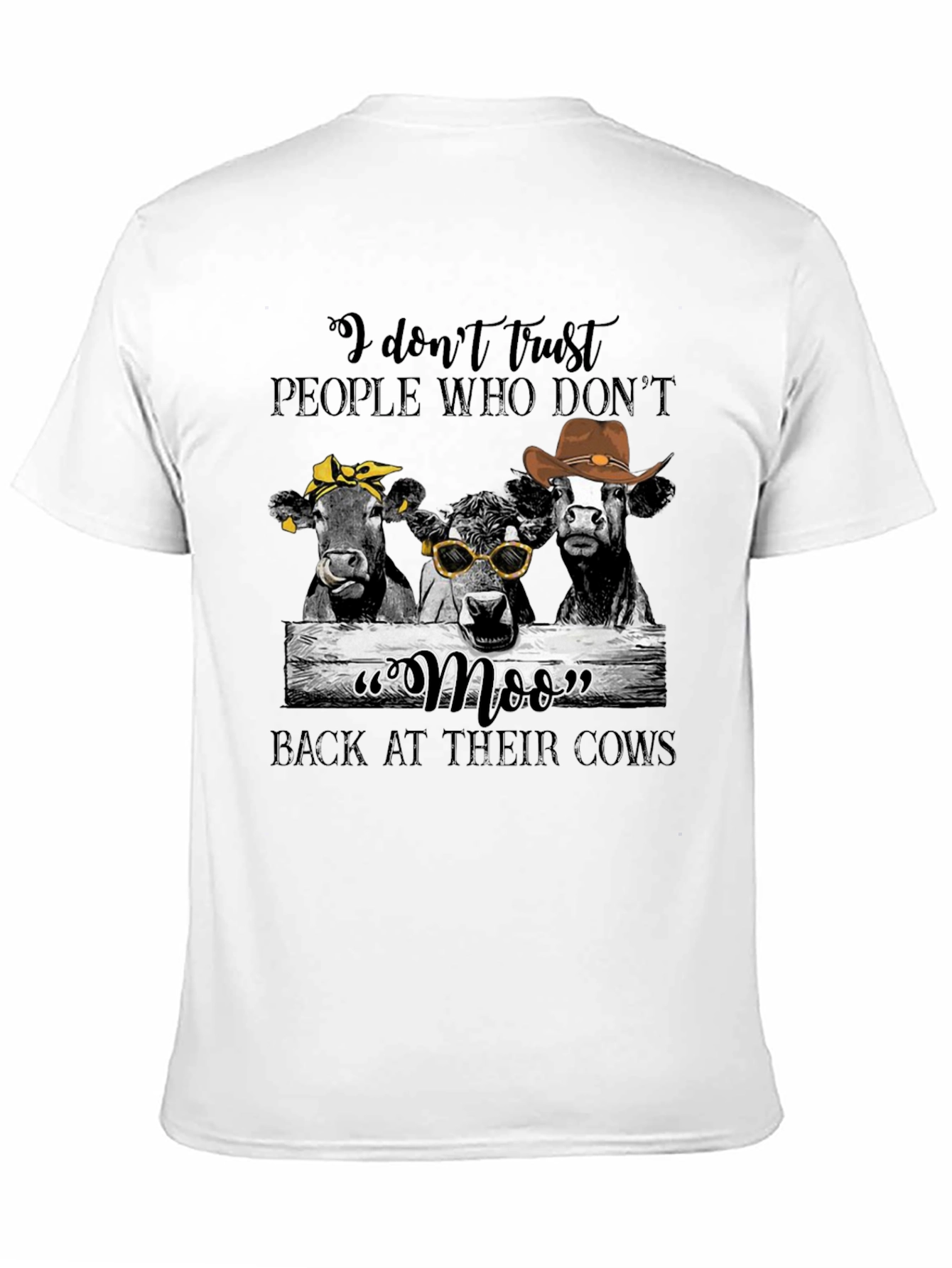 Funny Cow Graphic T-Shirt