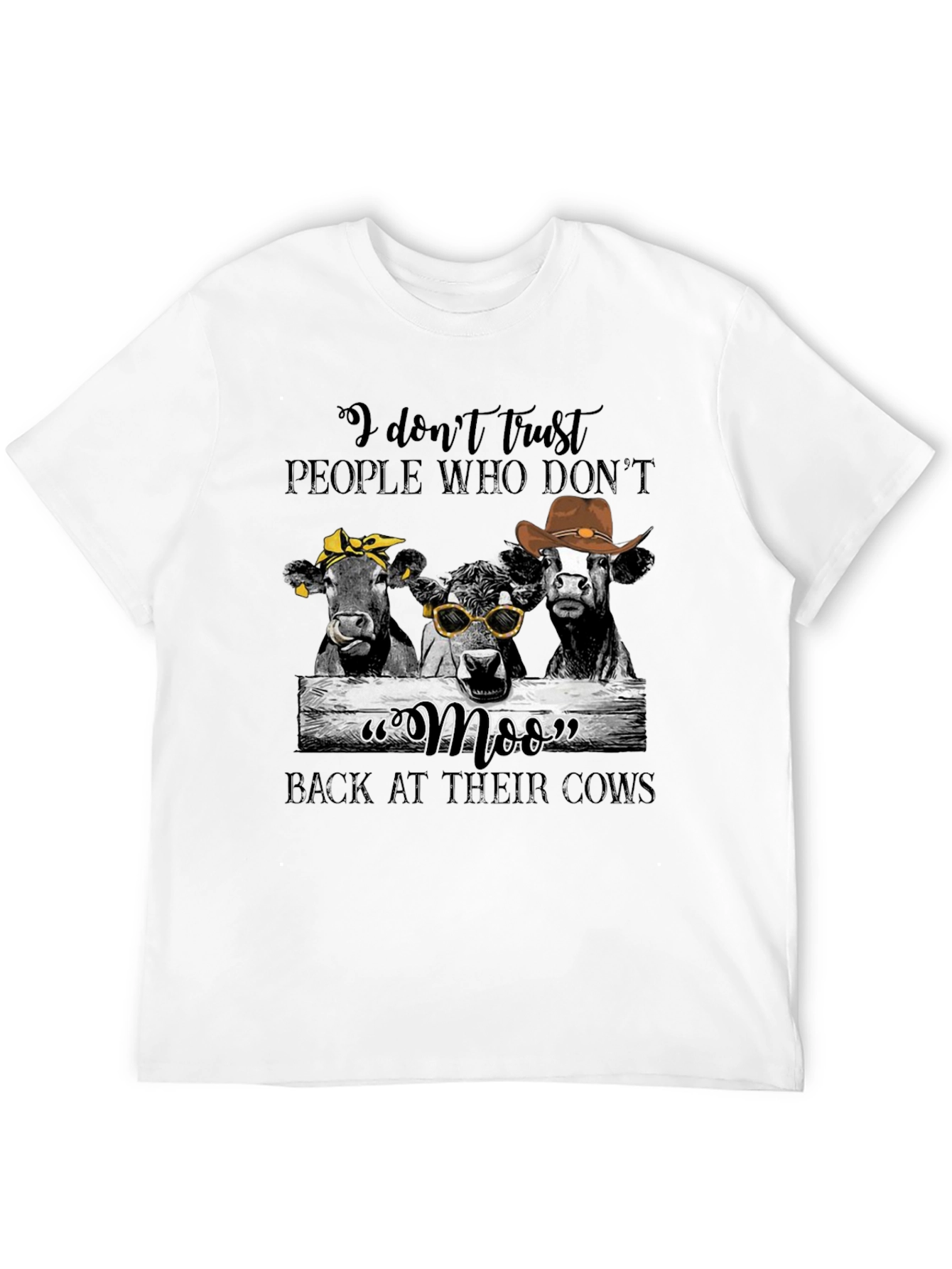 Funny Cow Graphic T-Shirt