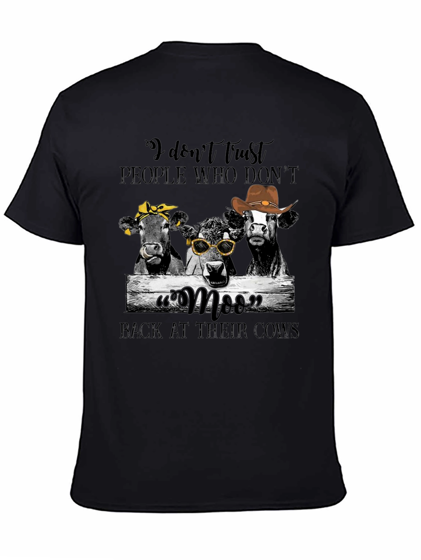 Funny Cow Graphic T-Shirt