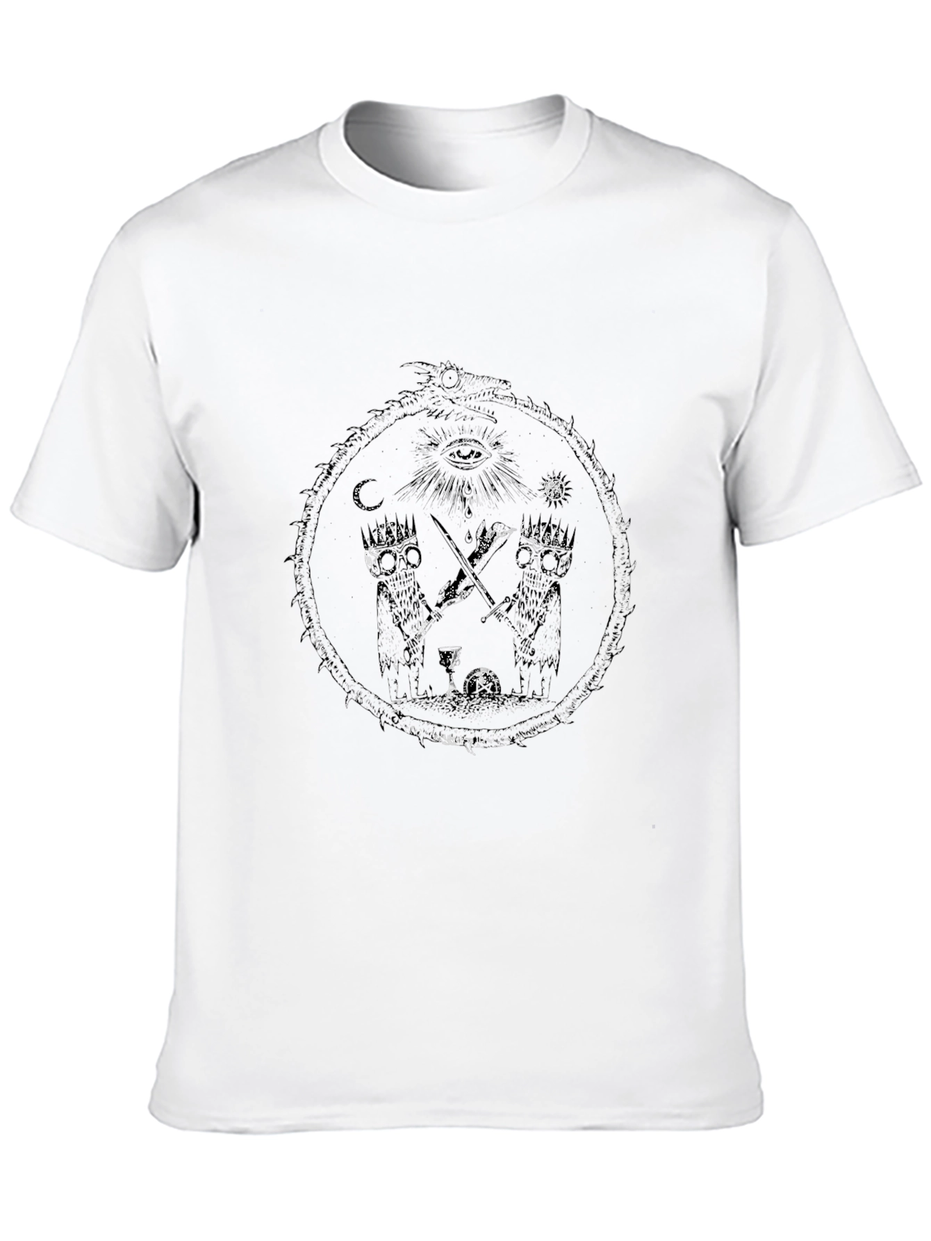 Occult Design Black T-Shirt