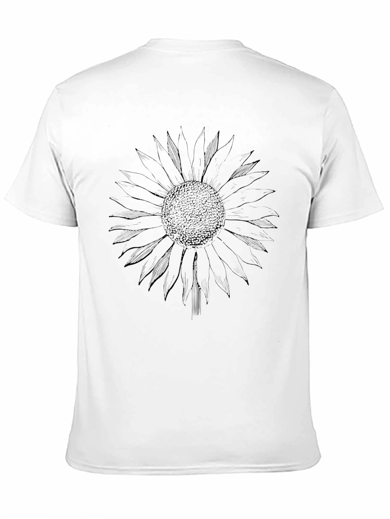 Sunflower Graphic Tee - Stylish Black Cotton T-Shirt
