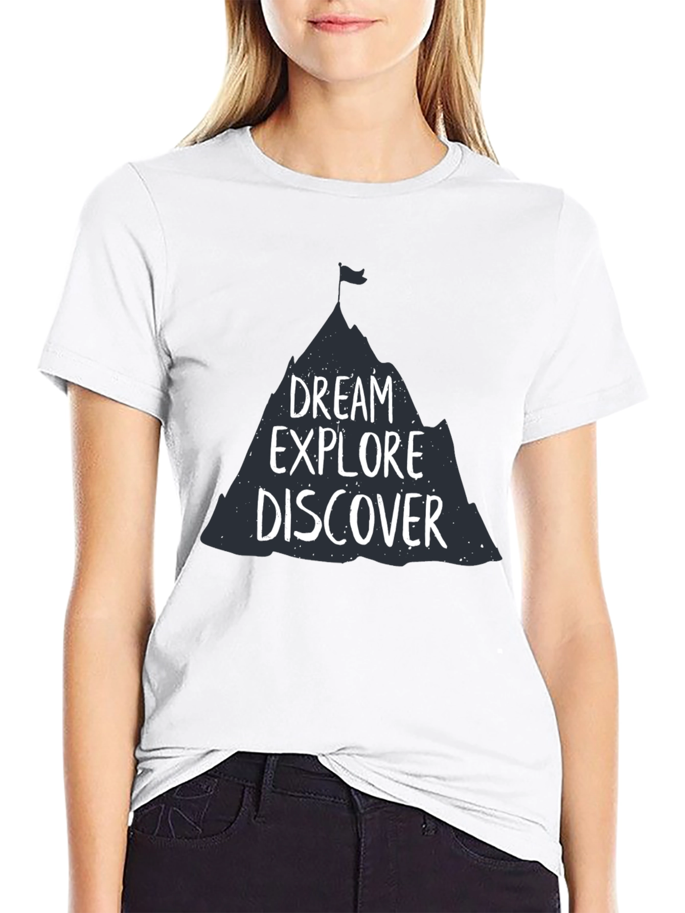 Dream Explore Discover Graphic Tee - Adventure Awaits