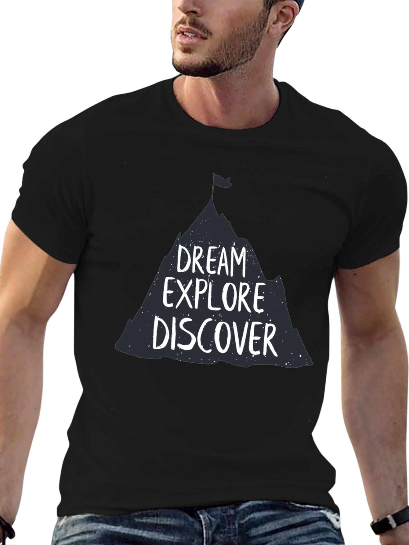 Dream Explore Discover Graphic Tee - Adventure Awaits