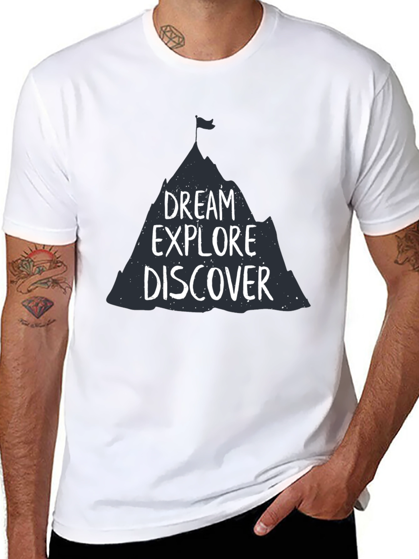 Dream Explore Discover Graphic Tee - Adventure Awaits