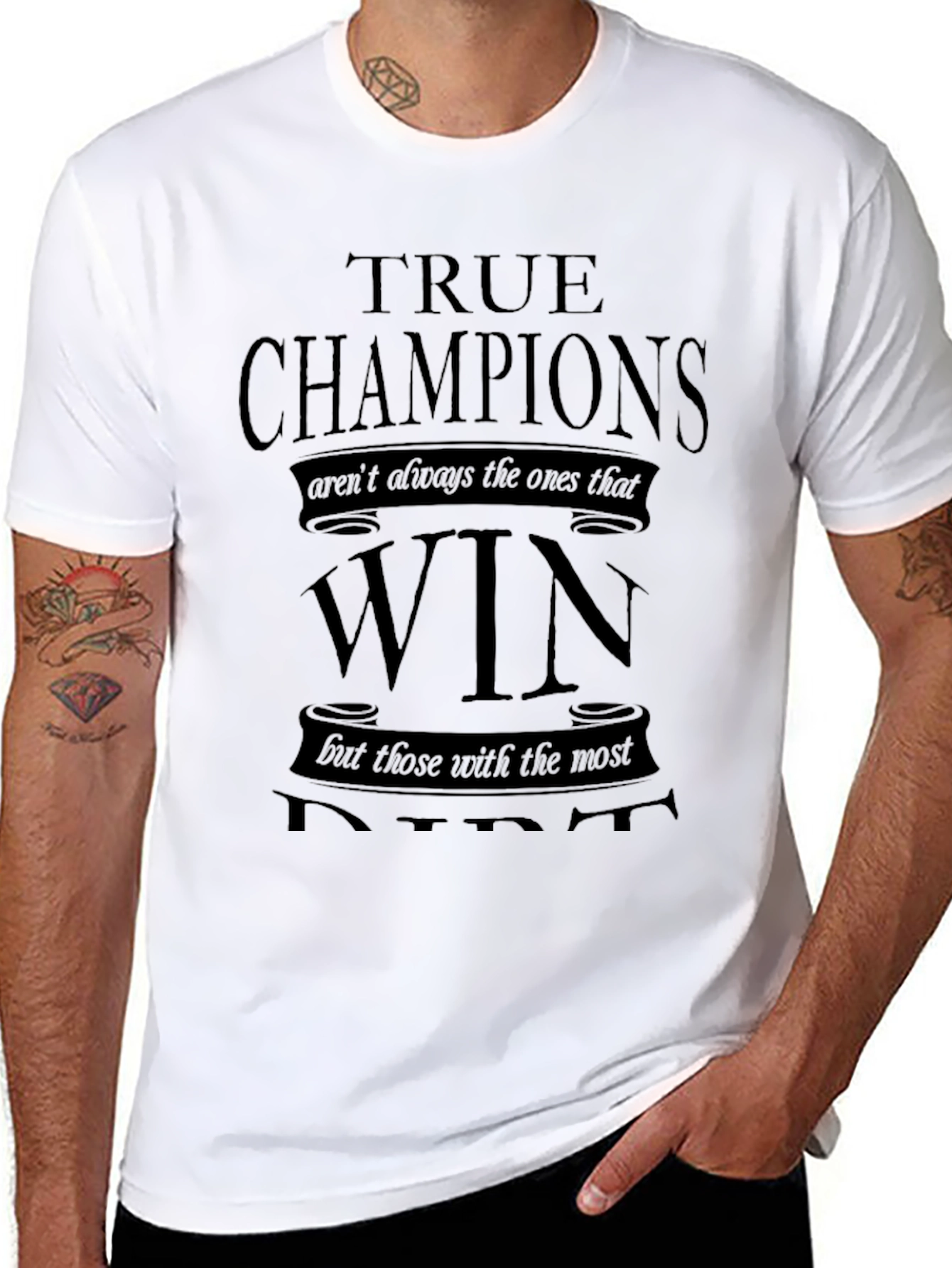 True Champions Black Graphic T-Shirt