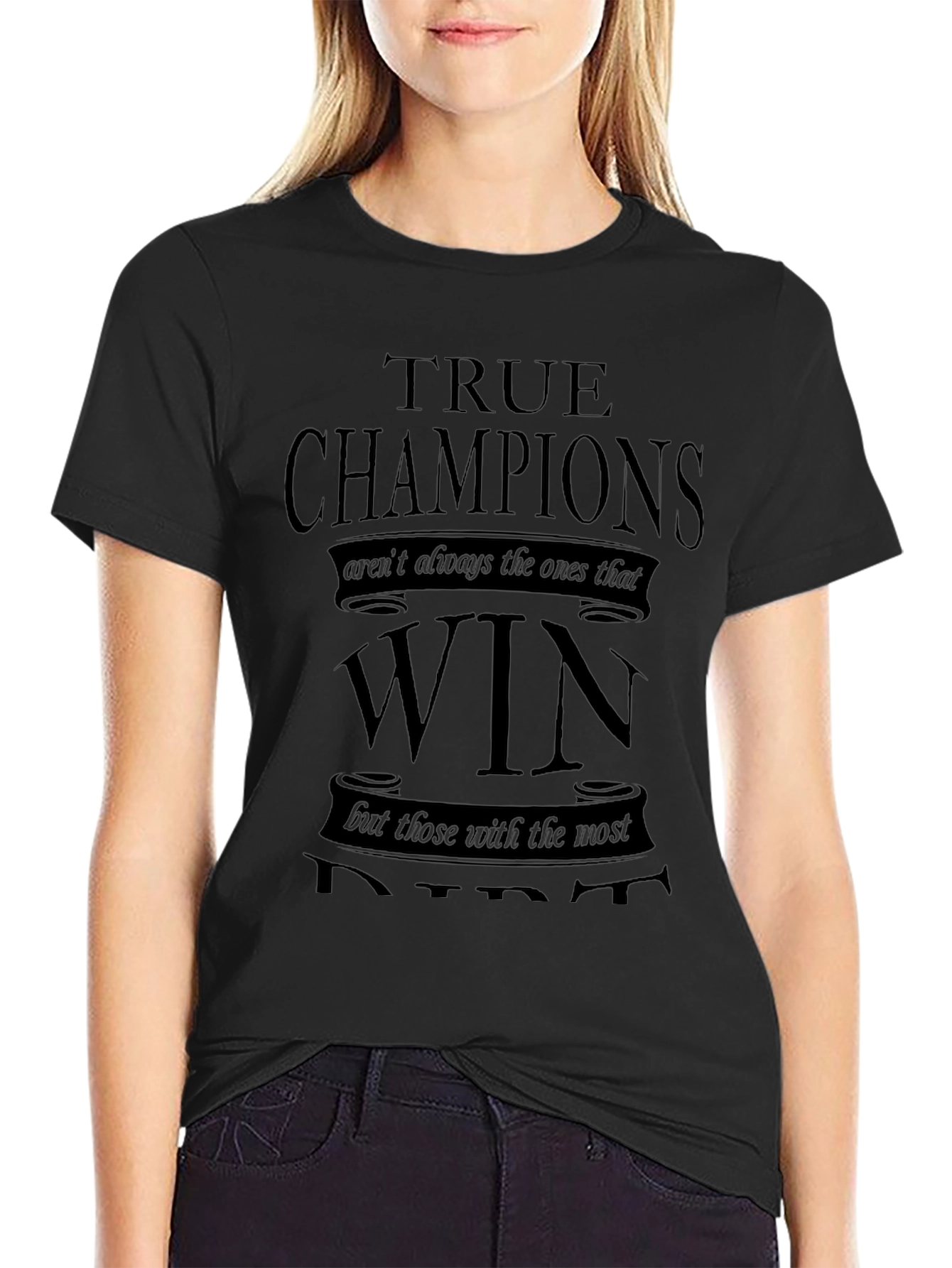 True Champions Black Graphic T-Shirt