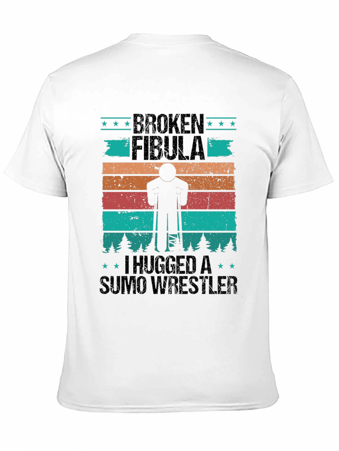 Broken Fibula Sumo Wrestler Graphic Tee