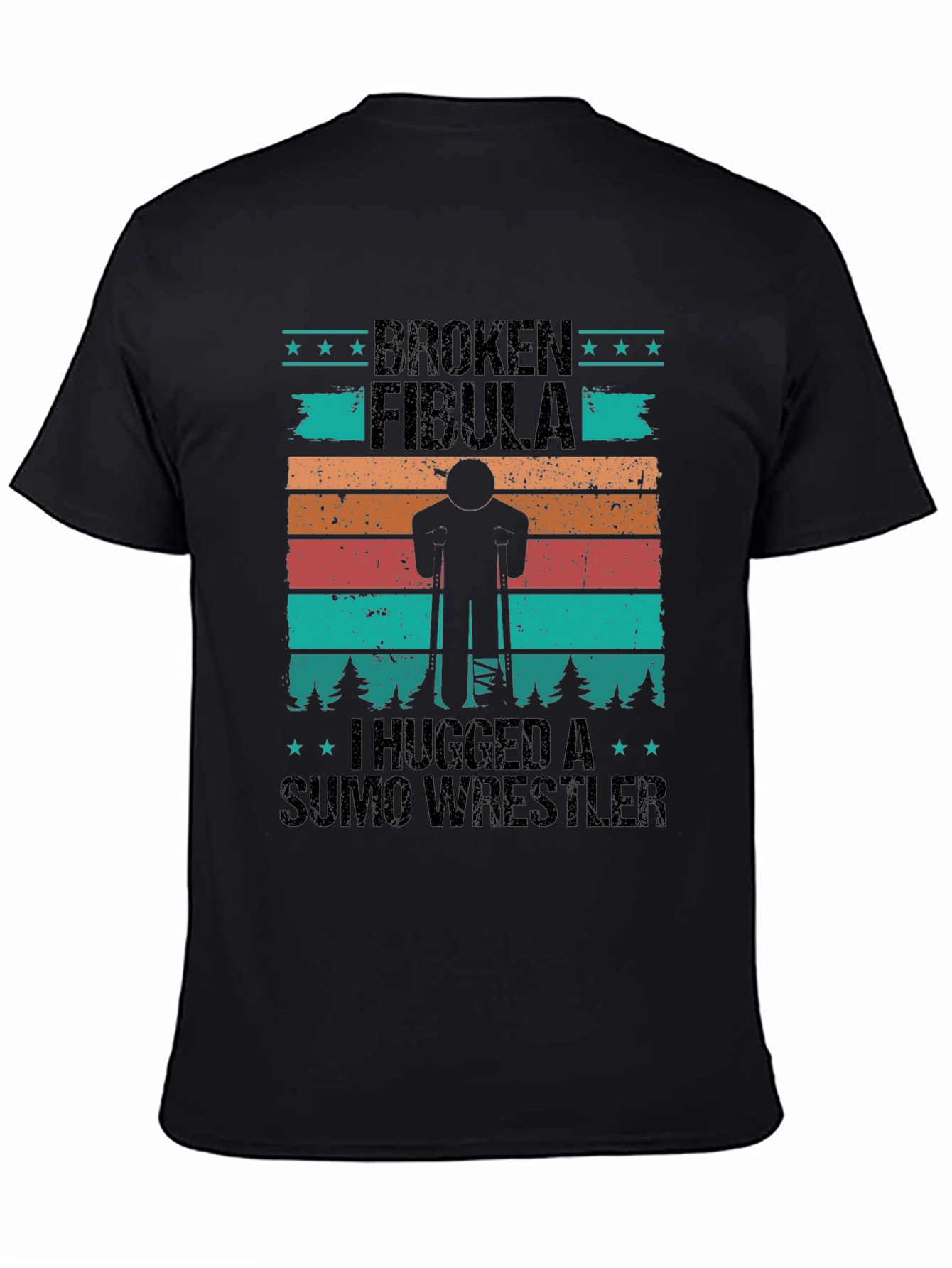 Broken Fibula Sumo Wrestler Graphic Tee