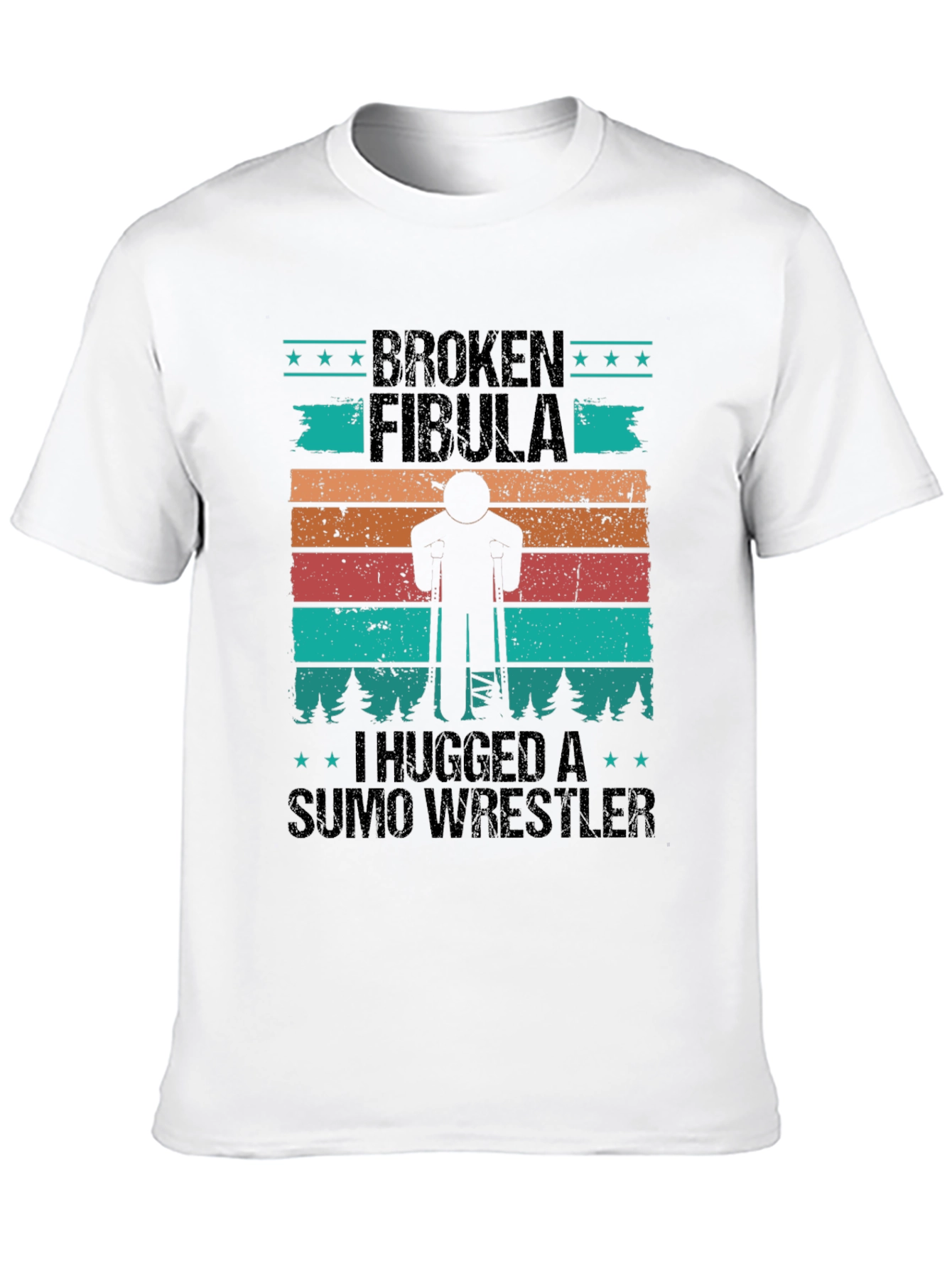 Broken Fibula Sumo Wrestler Graphic Tee