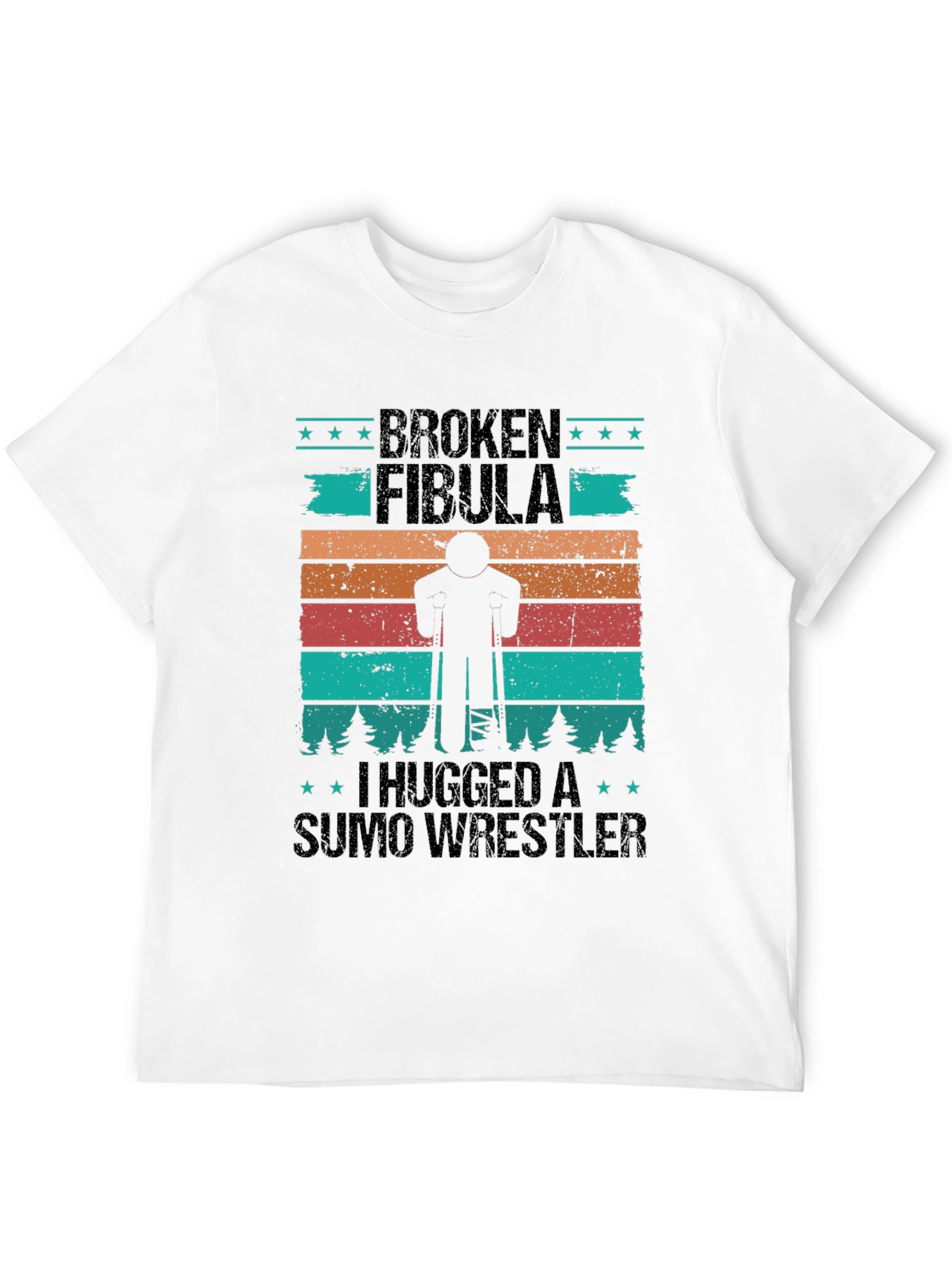 Broken Fibula Sumo Wrestler Graphic Tee