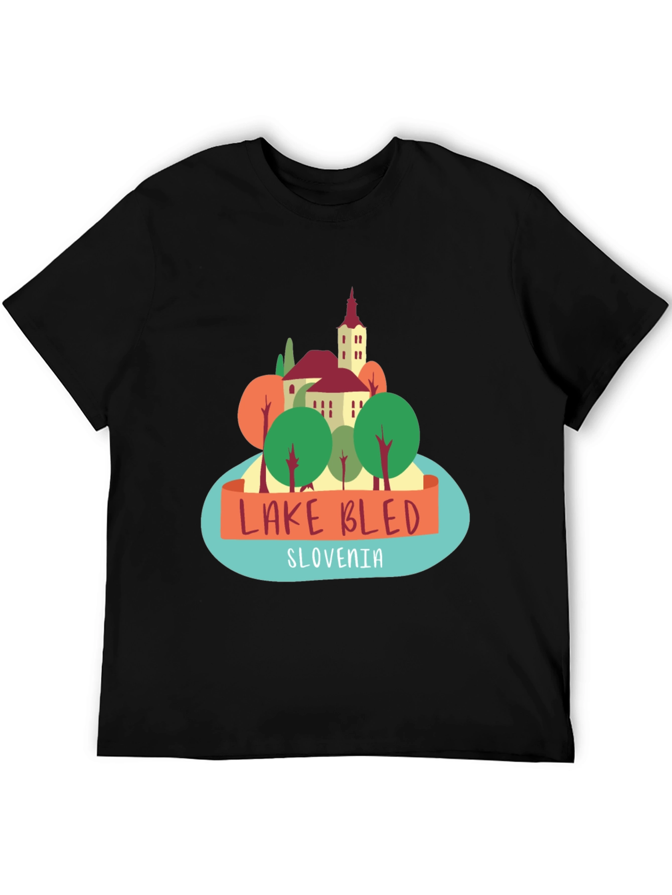 Lake Bled Slovenia Graphic T-Shirt