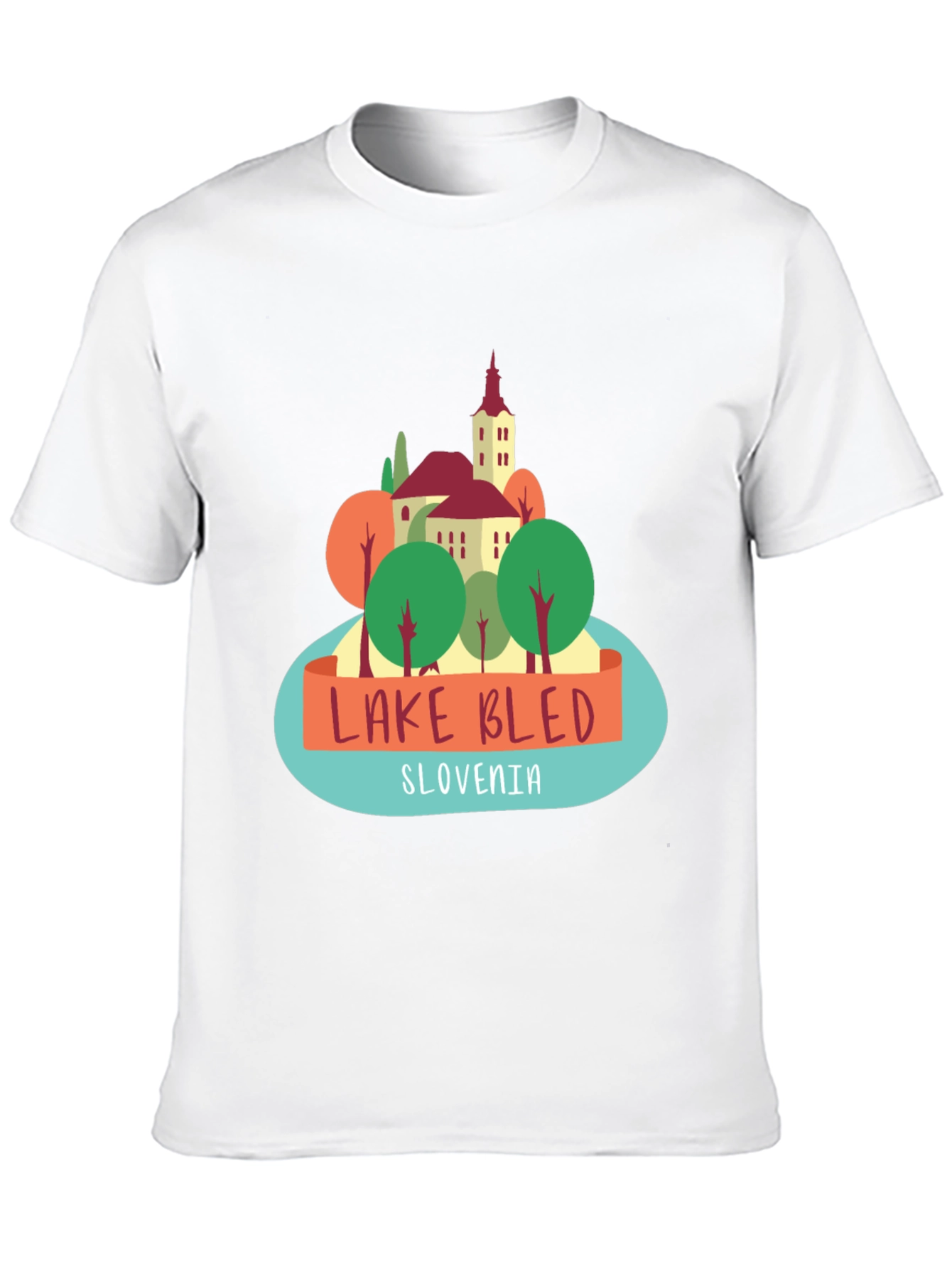 Lake Bled Slovenia Graphic T-Shirt