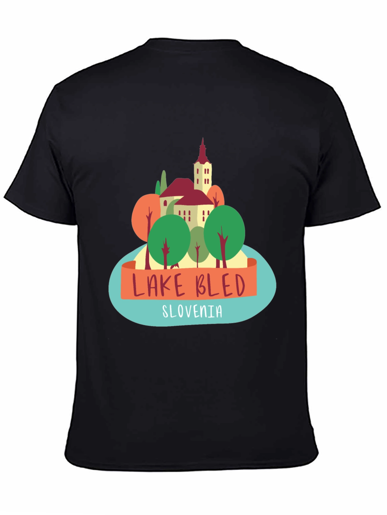 Lake Bled Slovenia Graphic T-Shirt